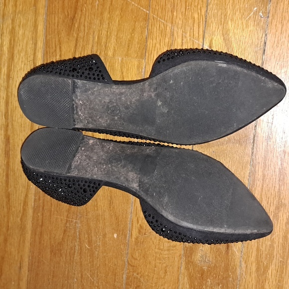 Mossimo black sparkle studded point toe flats used good condition - Picture 4 of 5
